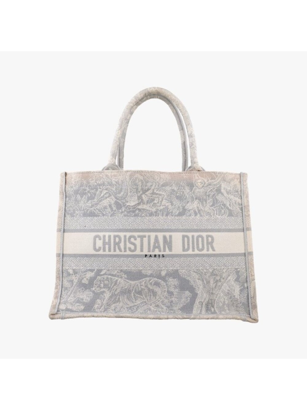 Dior Toile de Jouy Gray Canvas